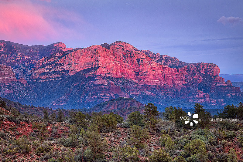 塞多纳亚利桑那州的日落图片素材
