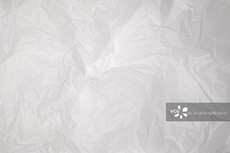 褶皱的白色蜡纸或白纸纹理图案背景图片素材