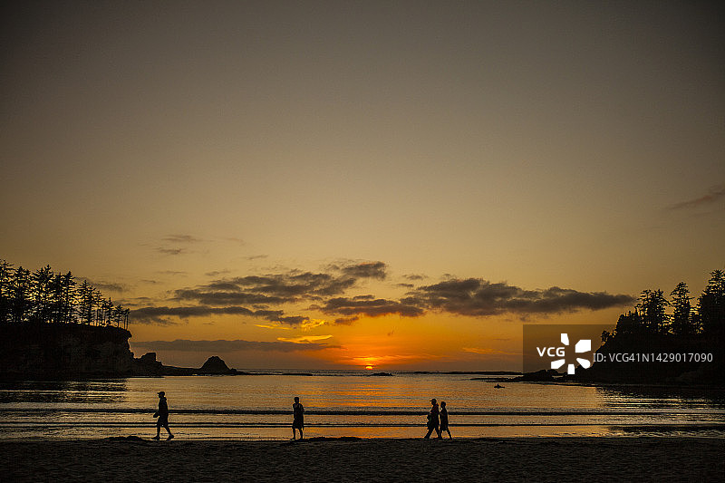 美国俄勒冈州库斯湾日落海湾州立公园图片素材