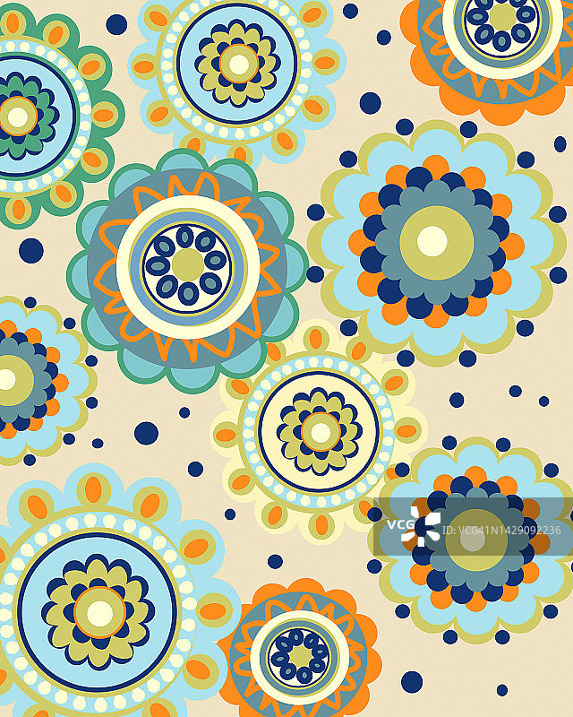 形成图案的圆形矢量图图片素材