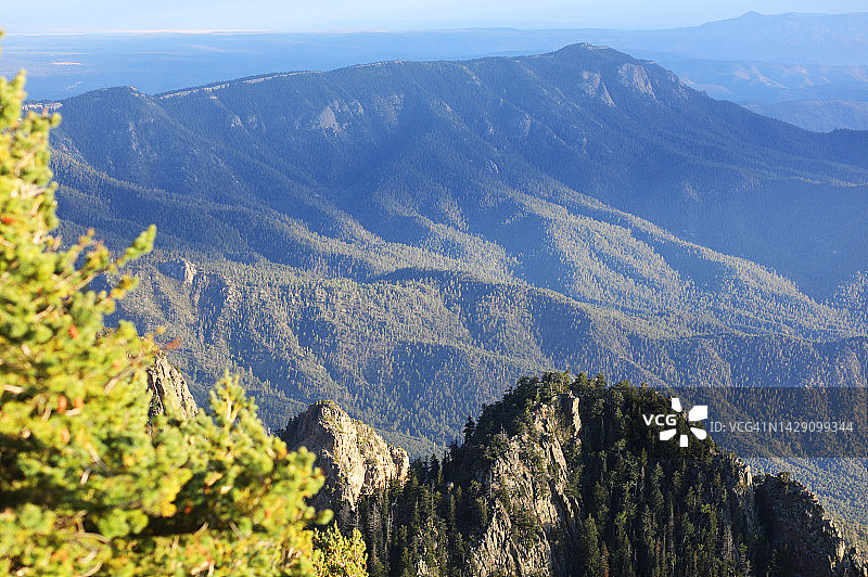 桑迪亚峰南峰景色图片素材