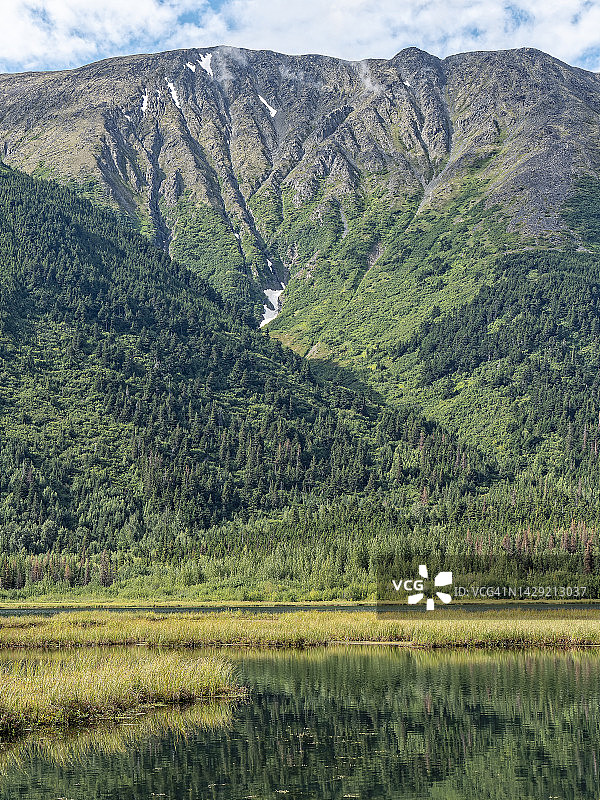 阿拉斯加基奈湖图片素材