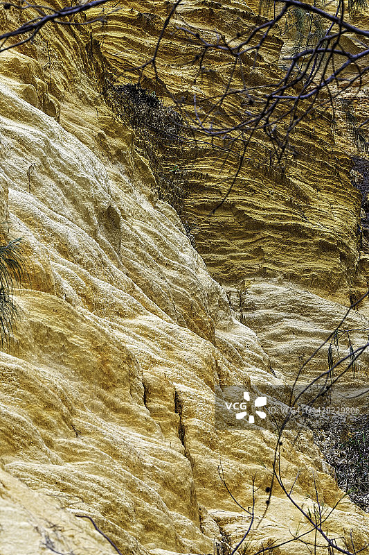 弗雷泽岛的彩色沙滩图片素材