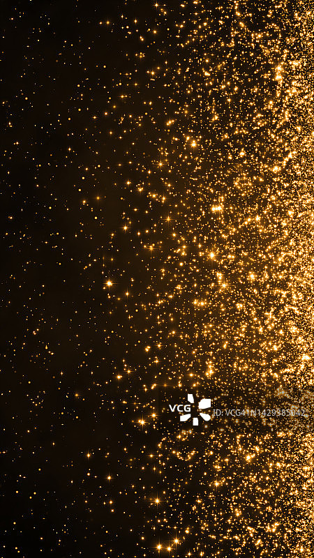 闪闪发光的金色粒子图片素材