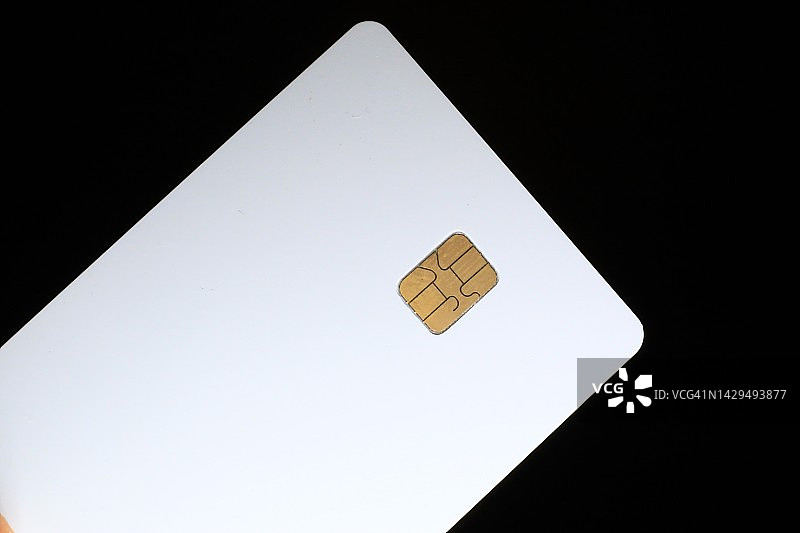 支付卡上的Europay芯片图片素材