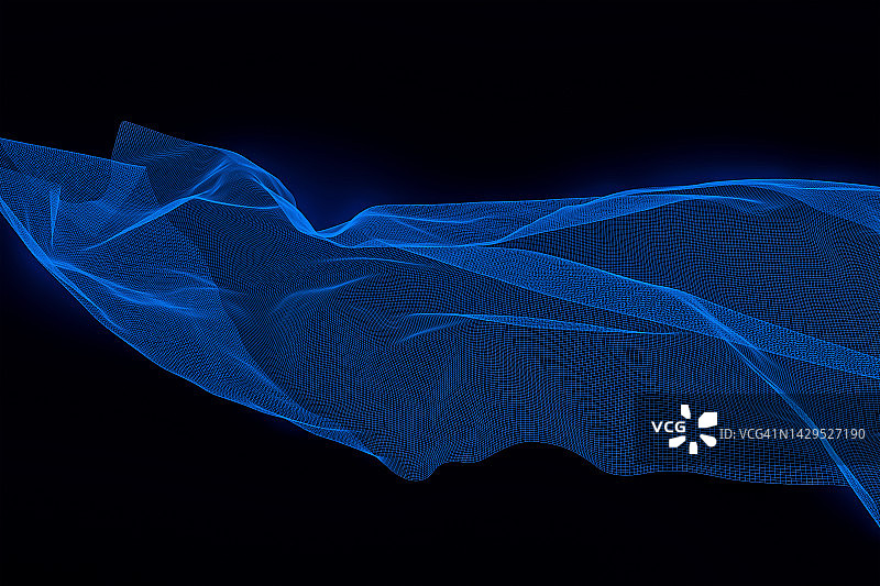 蓝色通信网络图片素材