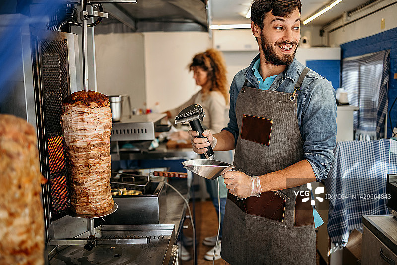 快餐店员工图片素材