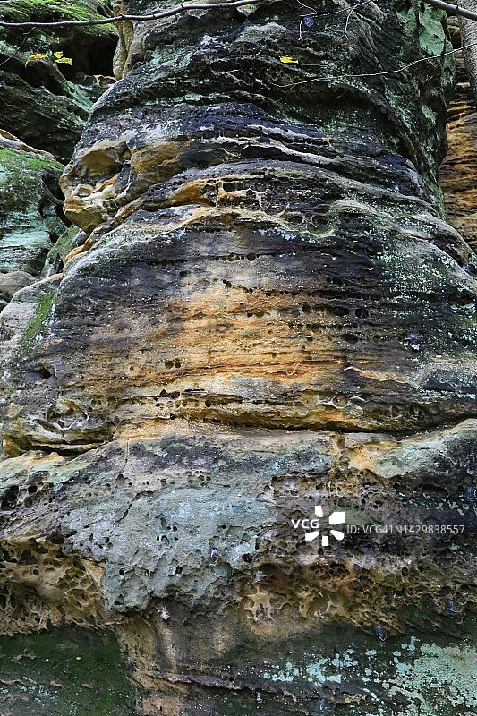 CVNP的陡峭砂岩悬崖图片素材