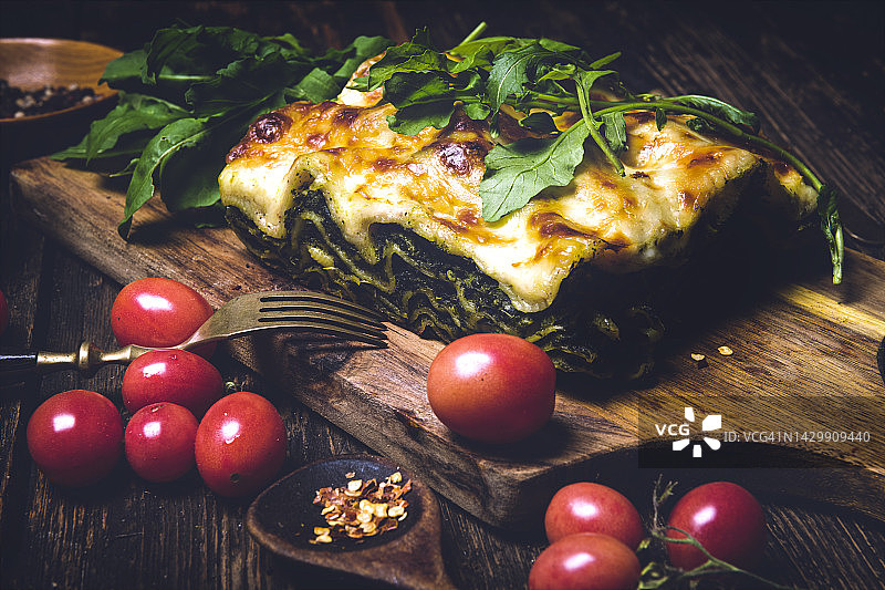 素食千层面图片素材