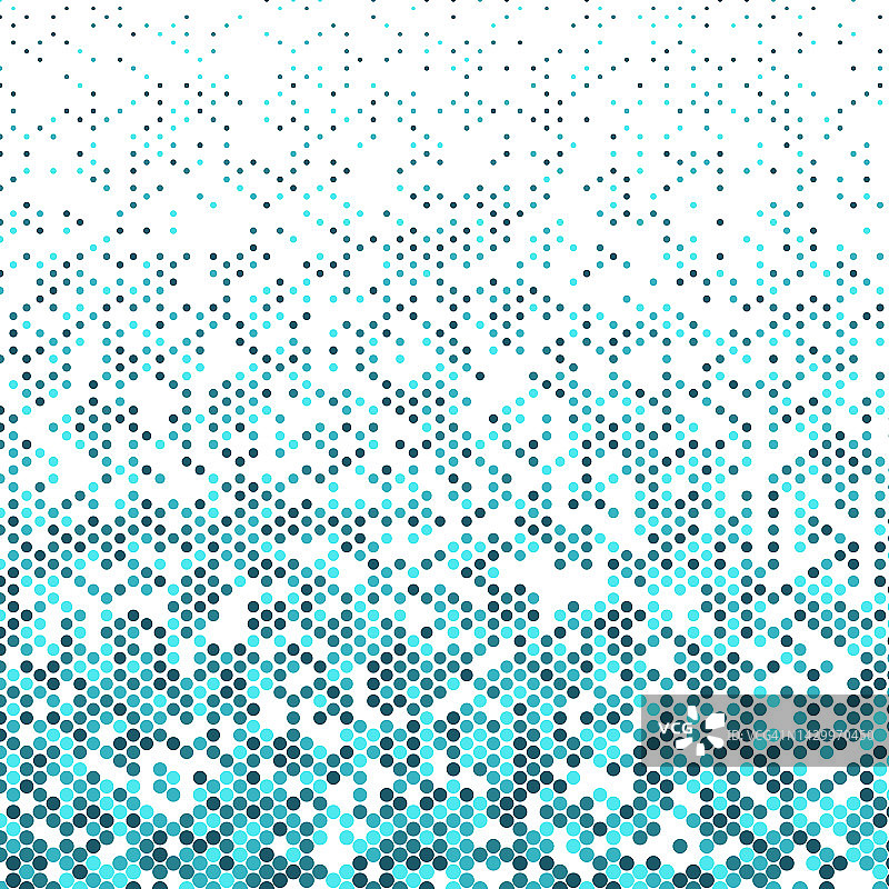 蓝色抽象瓷砖圆形图案图片素材