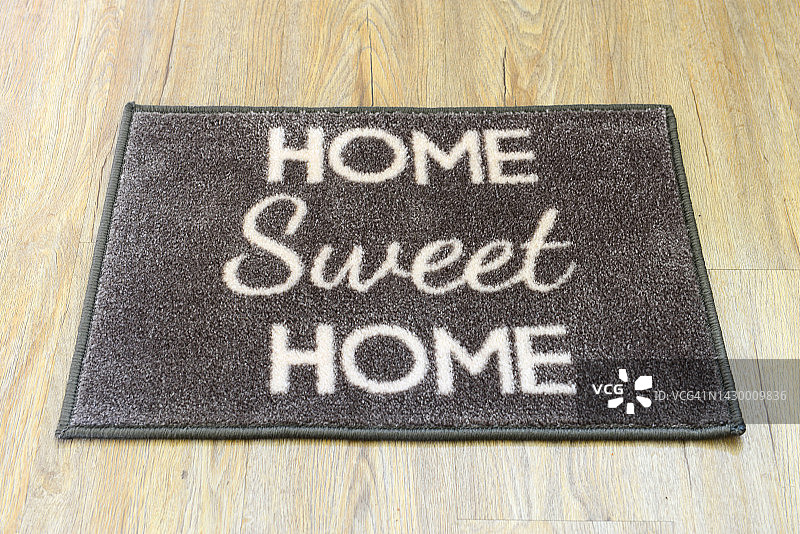 温馨的家门垫图片素材