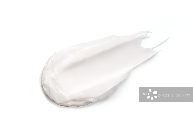 美容化妆品：细腻白色涂抹质地——白色发膜或面霜、护手霜、BB霜图片素材