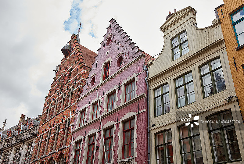 布鲁日中世纪房屋图片素材