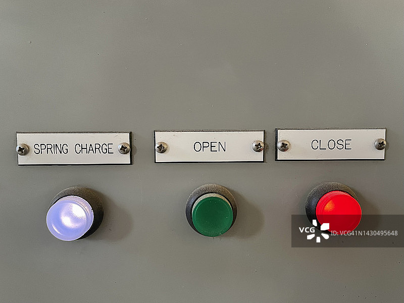 带指示灯的控制面板图片素材