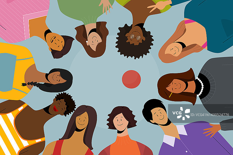 不同肤色人种的多元化概念图片素材