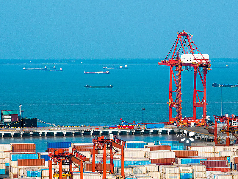 太仓集装箱港口图片素材