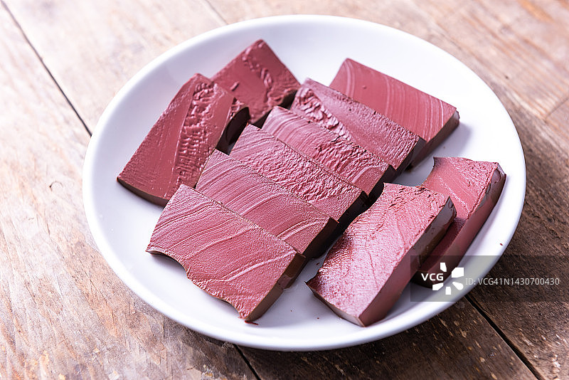 中国美食 - 鸭血图片素材