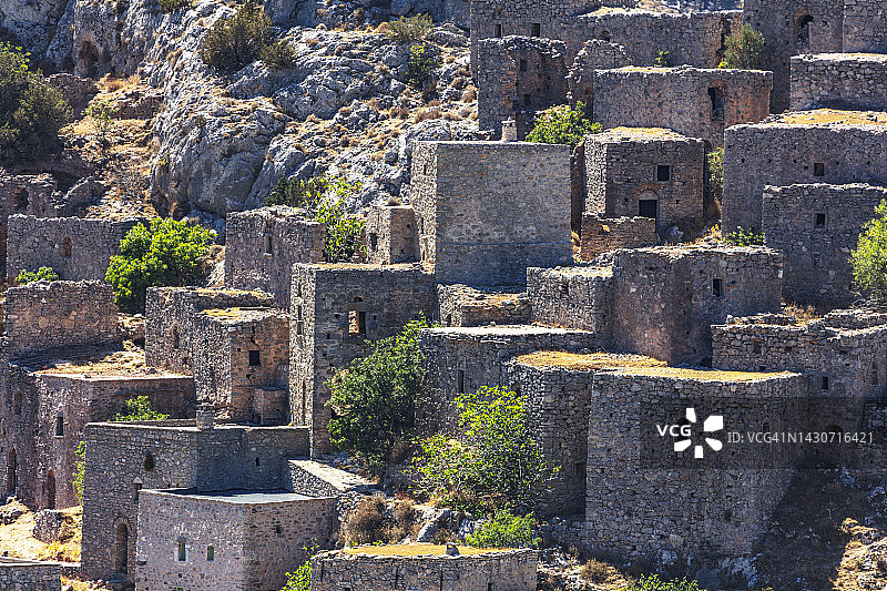 希俄斯岛阿纳瓦托斯小镇图片素材