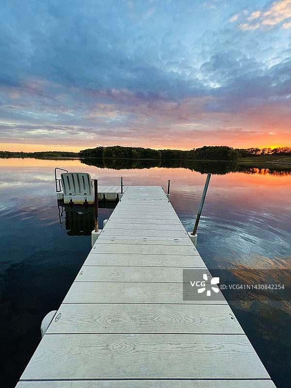艾奥瓦湖农业用水图片素材