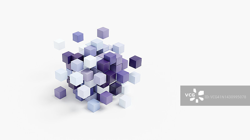 3D立方体插图图片素材