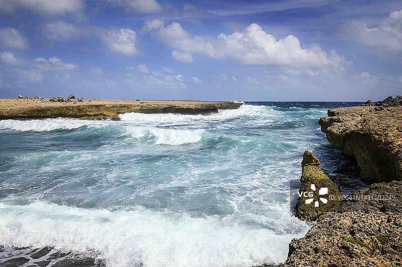 博内尔岛的狂野海岸图片素材