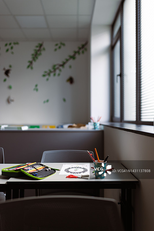 空小学校教室图片素材