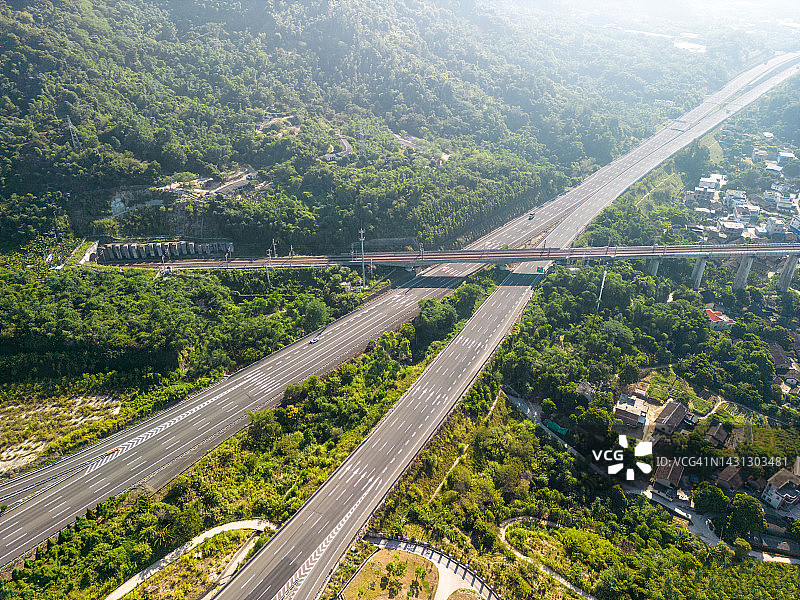 高速公路鸟瞰图片素材