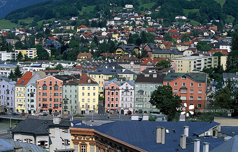 因斯布鲁克天际线图片素材