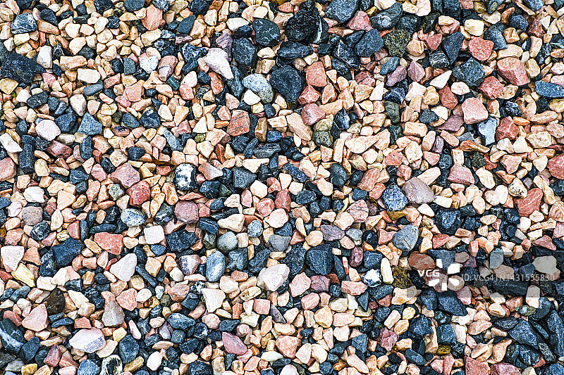 潮湿的彩色砾石图片素材