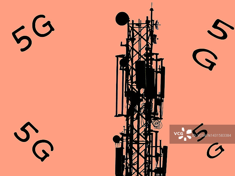 5G移动网络基站图片素材