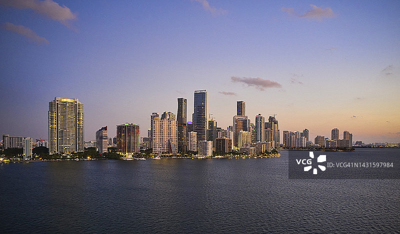 迈阿密布里克尔岛和比斯坎湾图片素材