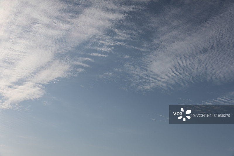 白云衬蓝天图片素材