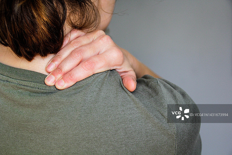 颈部疼痛图片素材