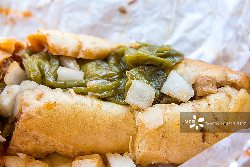 牛肚和牛舌三明治图片素材