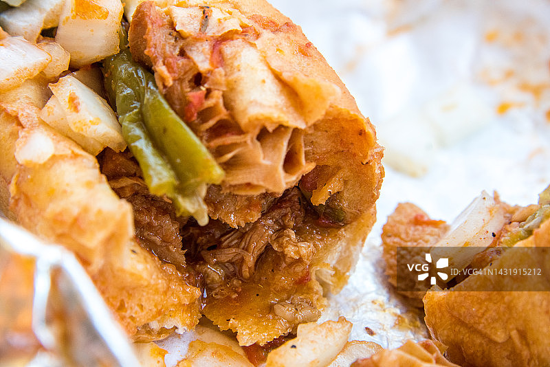 牛肚和牛舌三明治图片素材