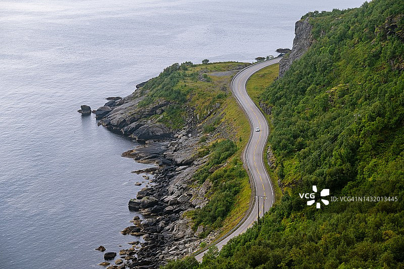 挪威罗弗敦群岛风景路线图片素材