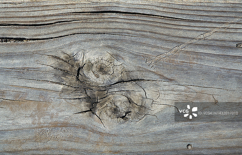 木板中两个饱经风霜的结图片素材