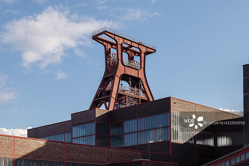 关税同盟煤矿工业区建筑塔楼图片素材