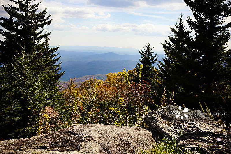 2022年10月7日祖父山上的秋叶图片素材