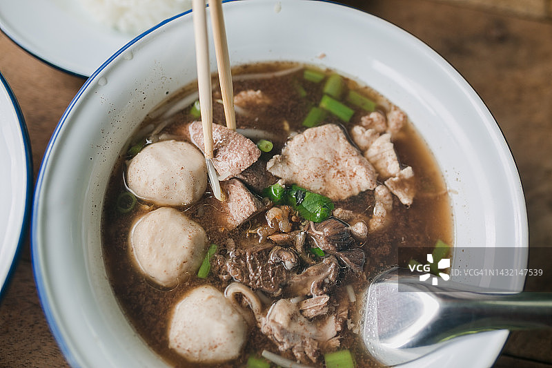 卤肉粿条，肉丸图片素材