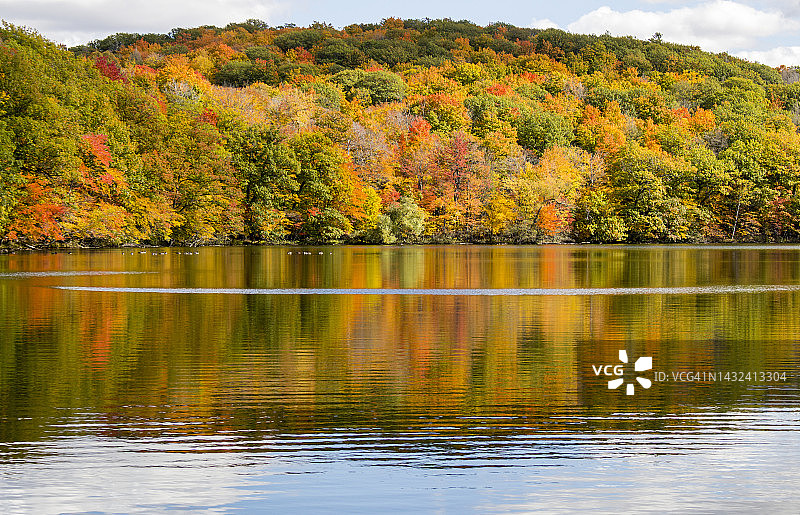 蒙圣布鲁诺国家公园的塞涅里亚尔湖，加拿大魁北克图片素材