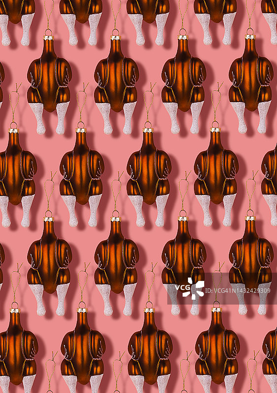 感恩节火鸡圣诞装饰品图片素材