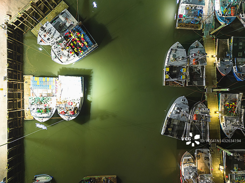 渔镇码头图片素材