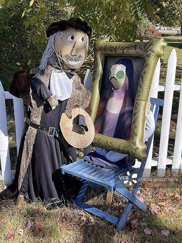 稻草人艺术家图片素材