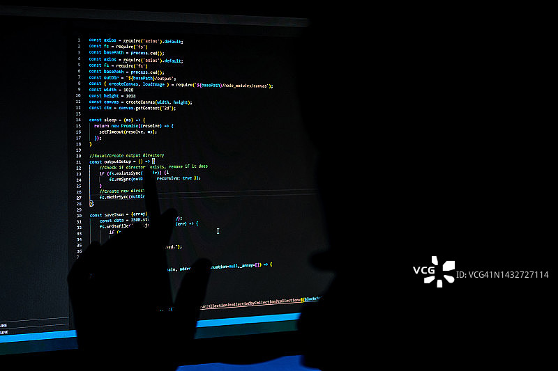 女人连夜编程图片素材