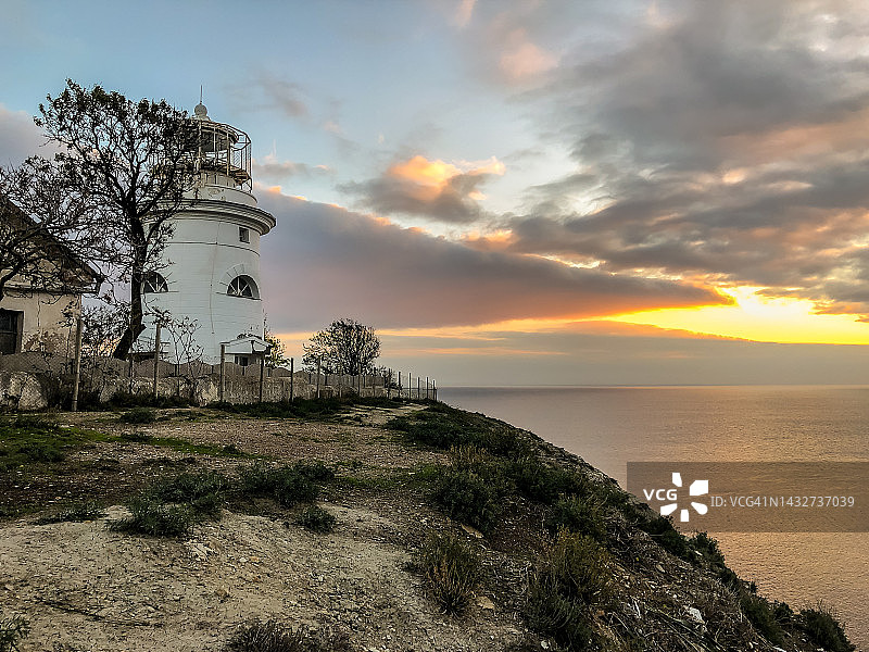海滨日出景观图片素材