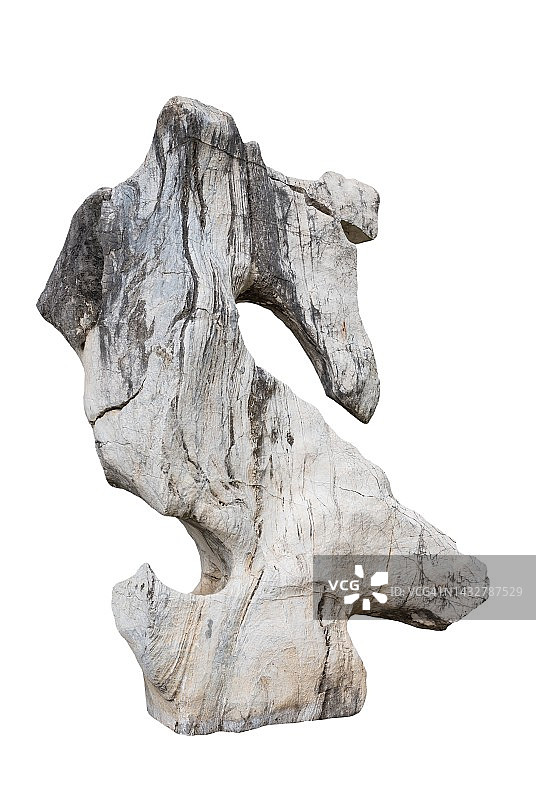 白色背景上分离的天然石材大理石图片素材