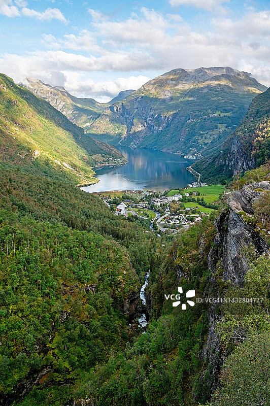 挪威盖朗厄尔峡湾风光图片素材
