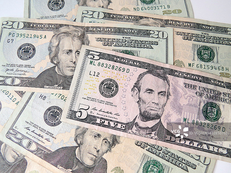 美元钞票图片素材