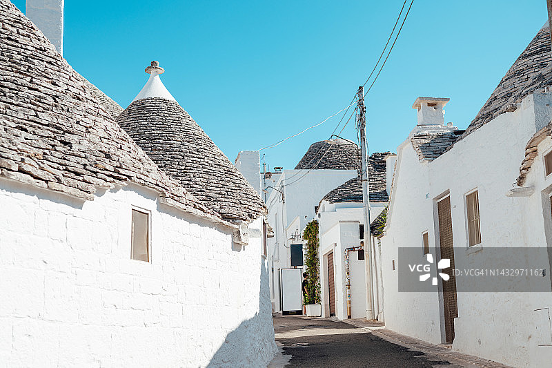 意大利普利亚阿尔贝罗贝洛的特鲁利图片素材
